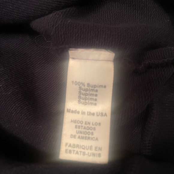 Michael Stars Deep Blue 100% Supima Cotton Terry Sweatshirt (Jackie Style Name) - Picture 6 of 6